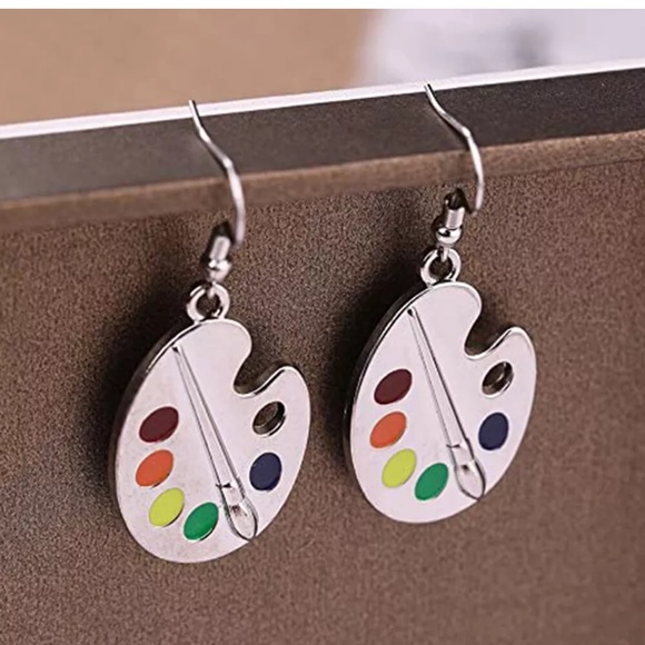 Fashion Palette 925 Silver Drop Earrings Women - Picture 3 of 4